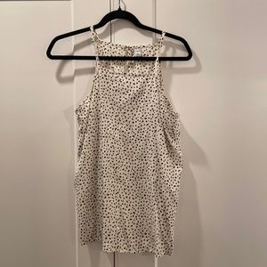 Old Navy, Women’s Size Small, white with black dot tank